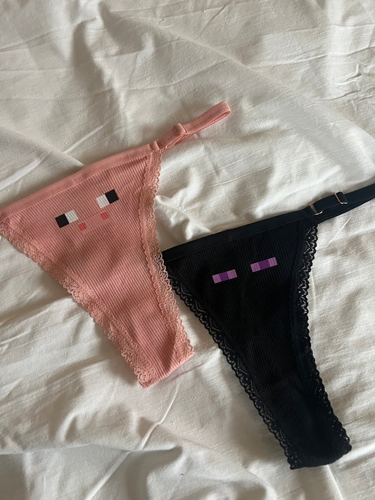 Minecraft panties (4 pieces)