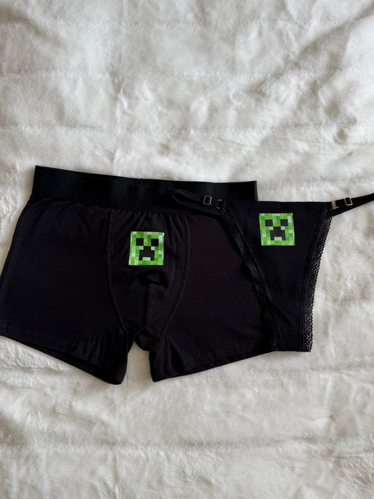 Minecraft Matching Couple Underwear