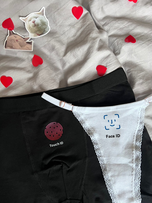 Face id & Touch Matching Couple Underwear